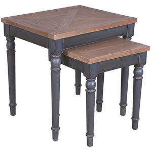 Henley Reclaimed Pine Nest of Tables | A Touch of Furniture