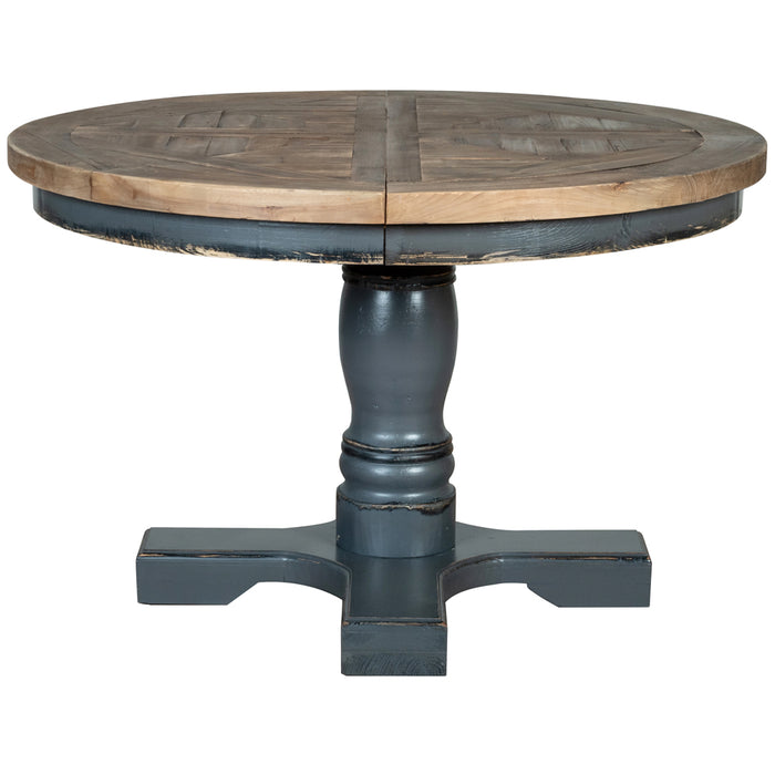 Henley Reclaimed Pine Round Extending Dining Table