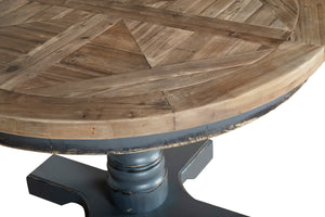 Henley Reclaimed Pine Round Extending Dining Table | A Touch of Furniture Oxfordshire