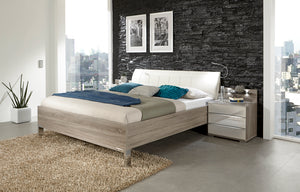 Wiemann Loft Futon Bed with Faux Leather Cushion Headboard | A Touch of Furniture