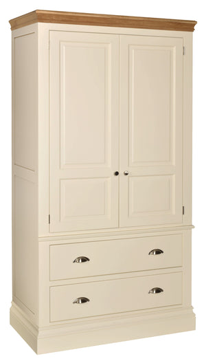 Lundy Pine Painted 2 Door 2 Drawer Wardrobe | A Touch of Furniture Oxfordshire
