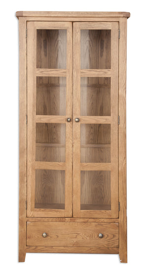 Melbourne Country Oak Display Cabinet | A Touch of Furniture