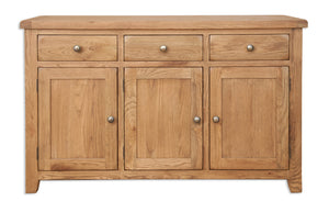 Melbourne Country Oak 3 Door Sideboard | A Touch of Furniture