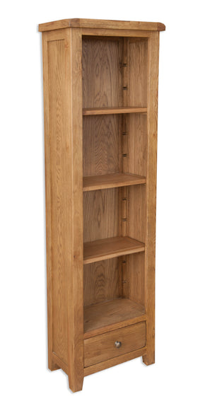 Melbourne Country Oak Slim Bookcase | A Touch of Furniture
