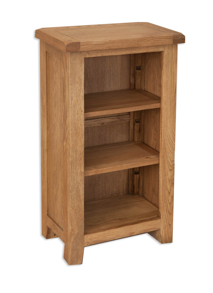 Melbourne Country Oak Small Bookcase / DVD Rack