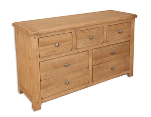 Melbourne Country Oak 7 Drawer Chest | A Touch of Furniture