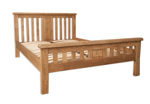 Melbourne Country Oak 5ft King Size Bed | A Touch of Furniture