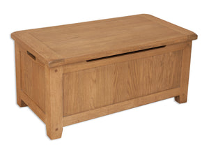 Melbourne Country Oak Blanket Box | A Touch of Furniture