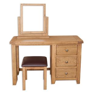 Melbourne Country Oak Dressing Table Stool | A Touch of Furniture