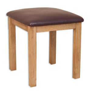 Melbourne Country Oak Dressing Table Stool | A Touch of Furniture