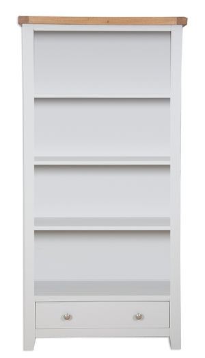 Melbourne Painted Large Bookcase in French Grey | A Touch of Furniture Oxfordshire