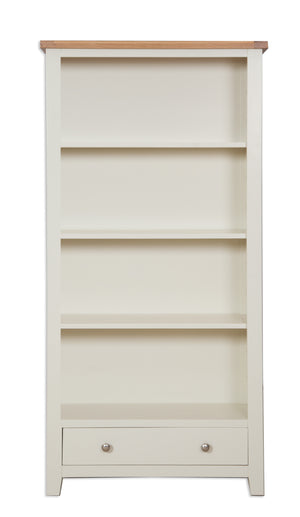 Melbourne Painted Large Bookcase in Ivory | A Touch of Furniture Oxfordshire