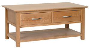 Hearts of Oak Coffee Table with 2 Drawers | A Touch of Furniture Oxfordshire