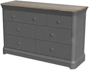 Pebble Painted 3 over 4 Combination Chest | A Touch of Furniture