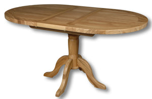 Manhattan Oak 1.2-1.5m Extending Oval Dining Table