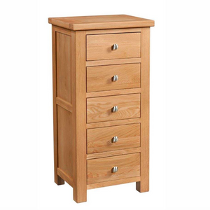 Bicester Oak 5 Drawer Wellington | A Touch of Furniture Oxfordshire