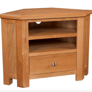 Bicester Oak Corner TV Unit | A Touch of Furniture Oxfordshire