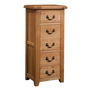 Somerset Oak 5 Drawer Wellington | A Touch of Furniture Oxfordshire