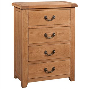 Somerset Oak 4 Drawer Chest | A Touch of Furniture Oxfordshire