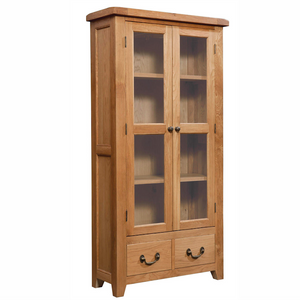 Somerset Oak Display Cabinet | A Touch of Furniture Oxfordshire