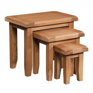 Somerset Oak Nest of Tables | A Touch of Furniture Oxfordshire