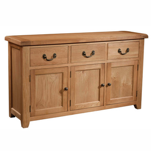 Somerset Oak 3 Door 3 Drawer Sideboard | A Touch of Furniture Oxfordshire