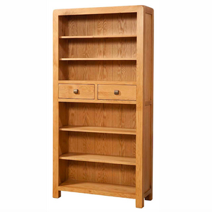 Avon Oak Tall Bookcase with Drawers | A Touch of Furniture Oxfordshire