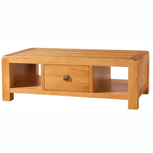 Avon Oak Large Coffee Table with Drawer | A Touch of Furniture Banbury and Bicester