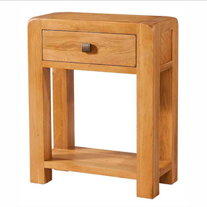 Avon Oak Small Oak Console Table with Drawer and Shelf | A Touch of Furniture Banbury and Bicester