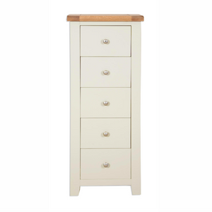 Melbourne Painted 5 Drawer Tall Chest | A Touch of Furniture
