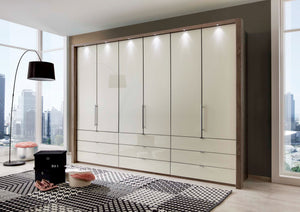 Wiemann Loft Bi-Fold Panorama Door Wardrobe with Drawers | A Touch of Furniture