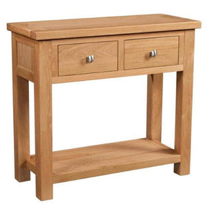 Bicester Oak 2 Drawer Console Table | A Touch of Furniture Oxfordshire