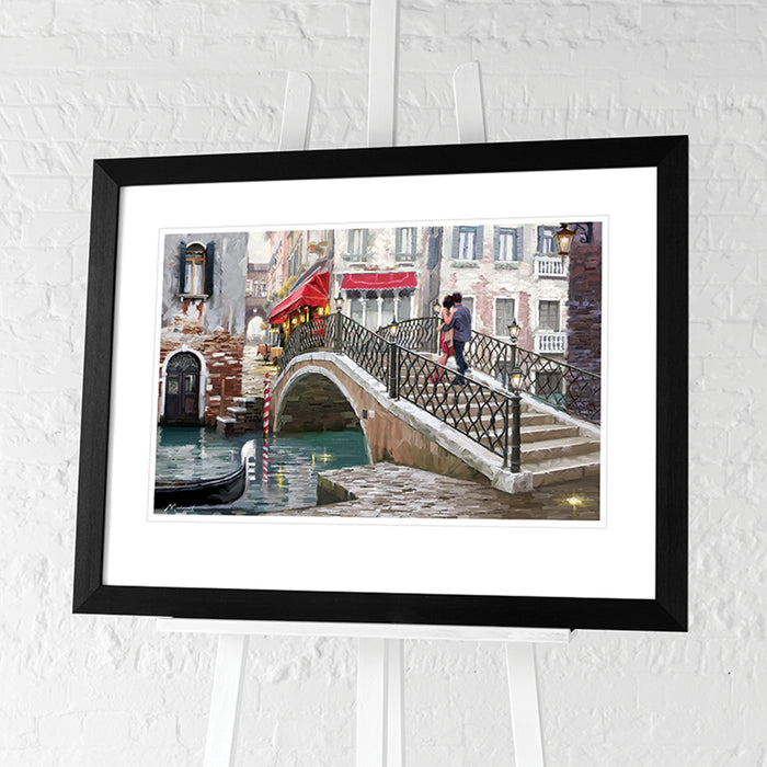 Venice Bridge by Richard Mcneil | Framed Print