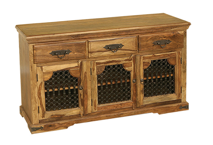 Jali Sideboard with 3 Doors and 3 Drawers